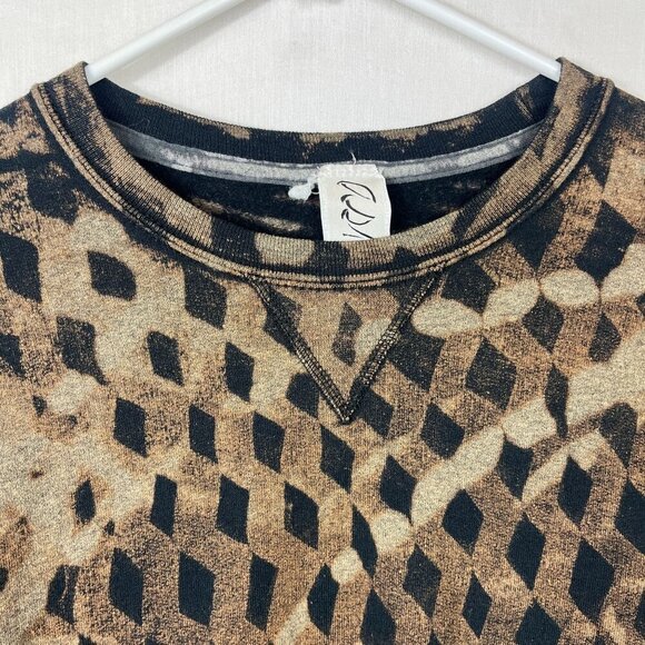 ASMR Clothing Geometric Crewneck Sweatshirt Adult Medium Sacred Geometry Neutral - Picture 2 of 8